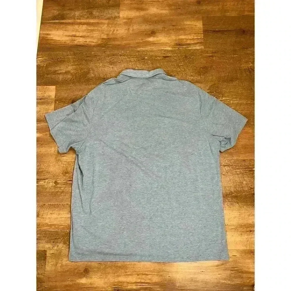 Vineyard Vines Edgartown Polo Heathered Blue Men's 2XL Short Sleeve Cotton Blend - Picture 7 of 9